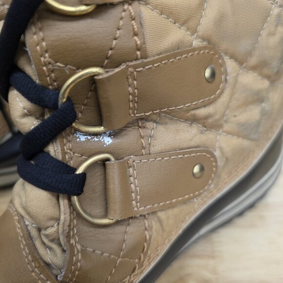 Sorel Tofino Winter Faux Fur Tall Tan Black Snow Boots NL1937-374 Wmn Size 9.5 - Picture 10 of 11